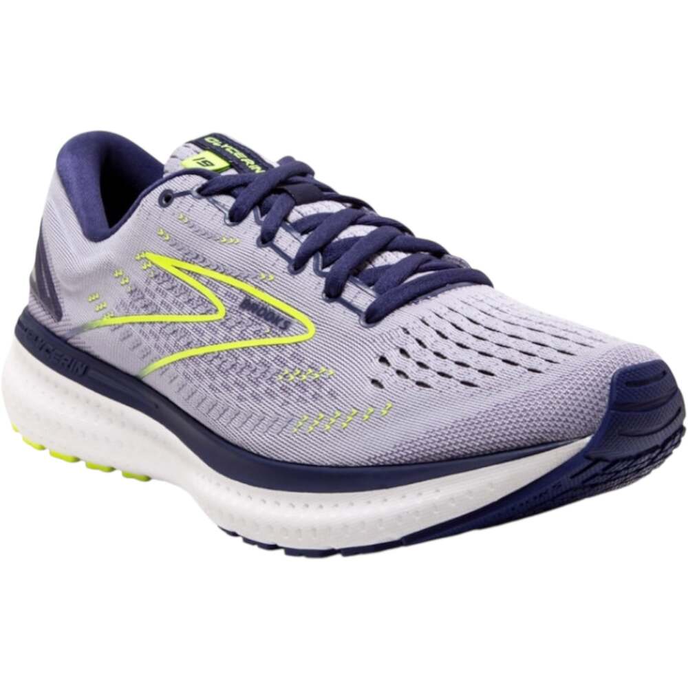 Brooks Glycerin 19 Road Running Shoes Dna Loft BioMoGo Purple Yellow 9